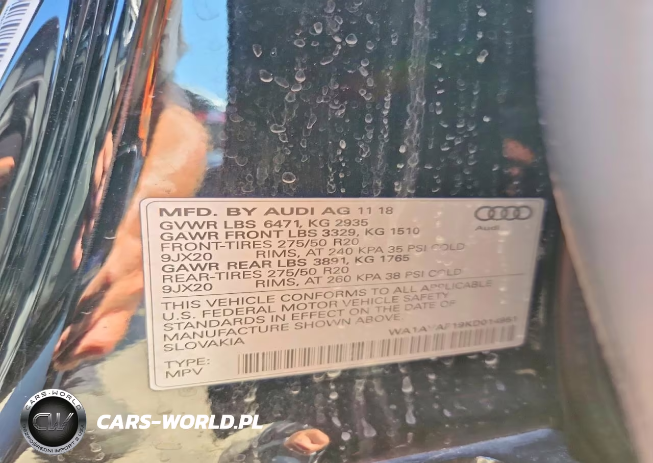 2019 Audi Q8 Premium VIN:WA1AVAF19KD014951 - 13