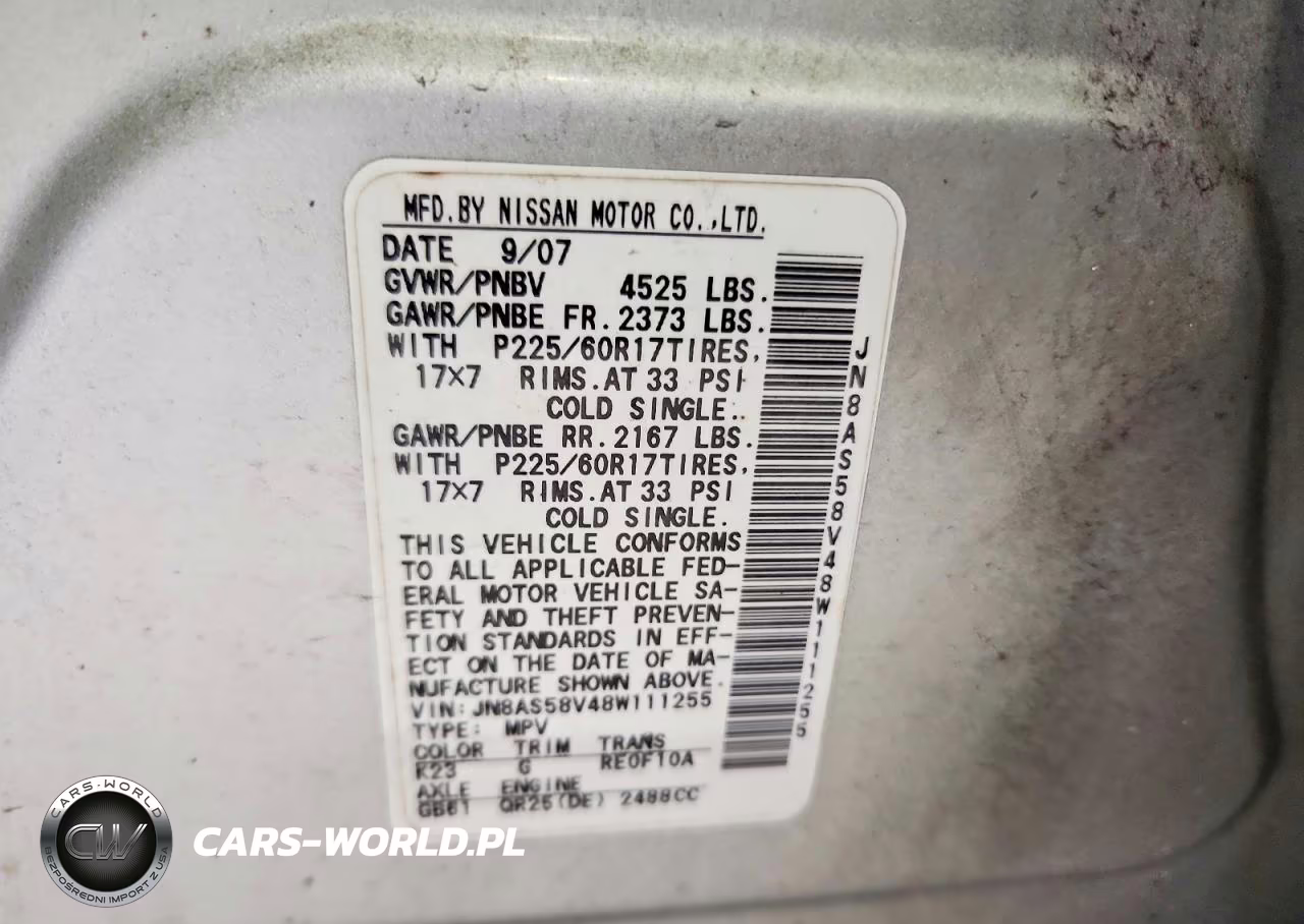 2008 Nissan Rogue S VIN:JN8AS58V48W111255 - 13