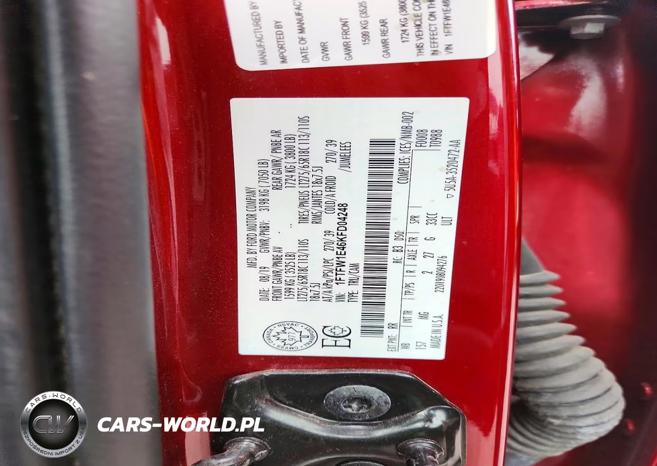 2019 Ford F150 Supercrew VIN:1FTFW1E46KFD04248 - 12
