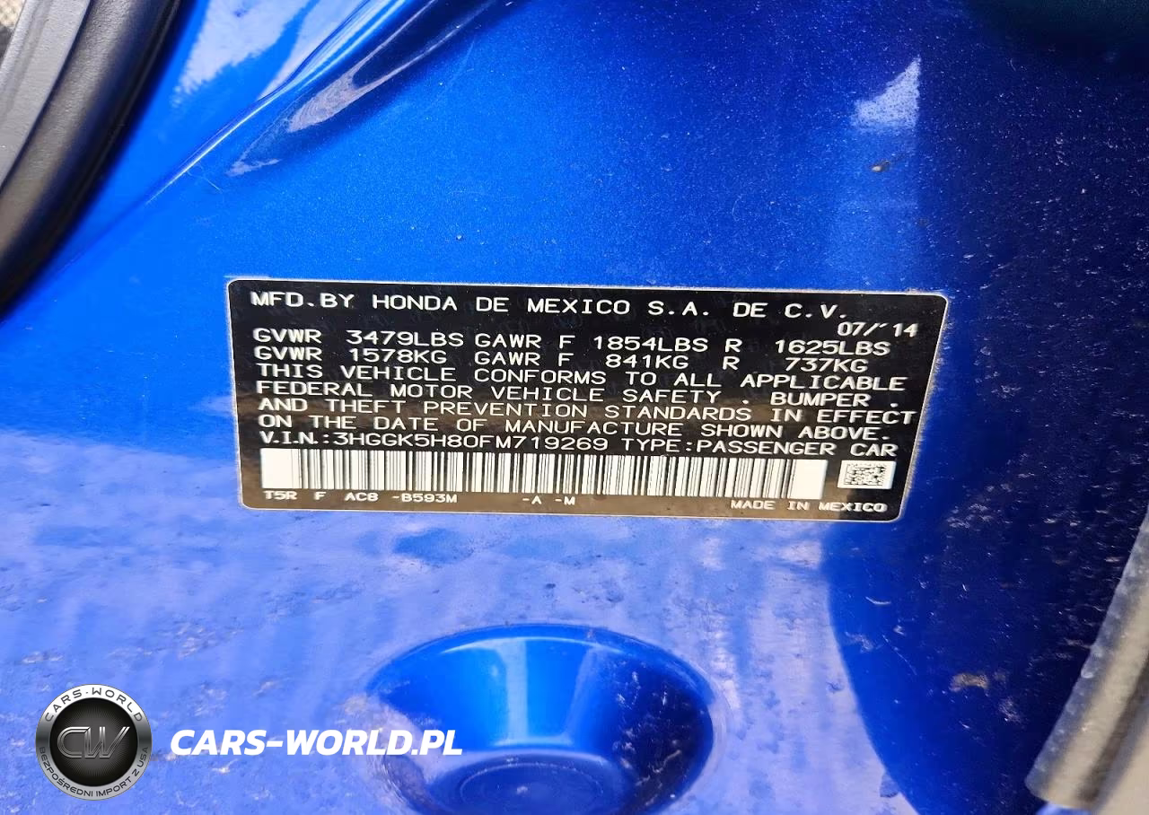 2015 Honda Fit Ex VIN:3HGGK5H80FM719269 - 12