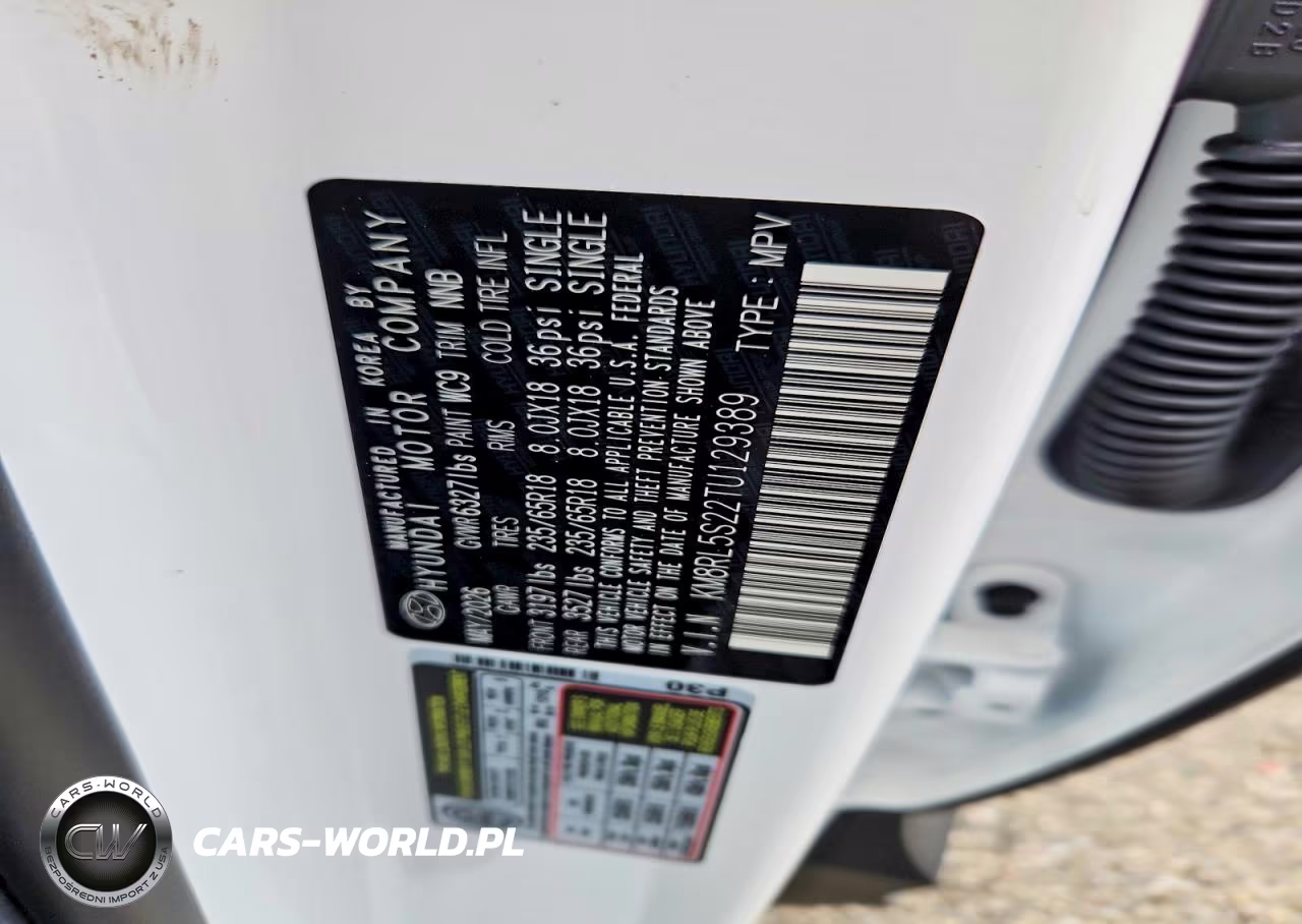 2026 Hyundai Palisade Sel VIN:KM8RL5S22TU129389 - 13