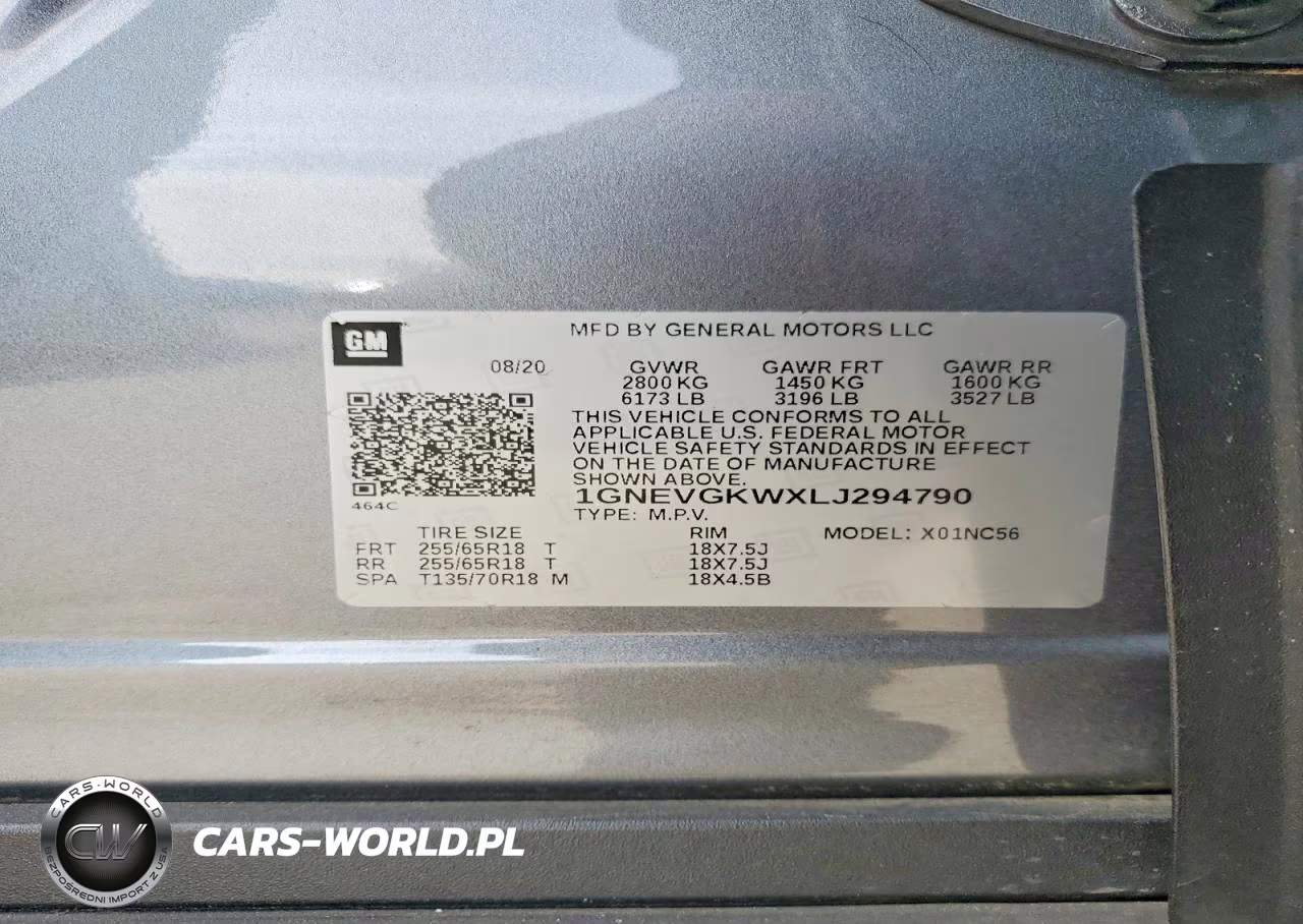 2020 Chevrolet Traverse Lt VIN:1GNEVGKWXLJ294790 - 13