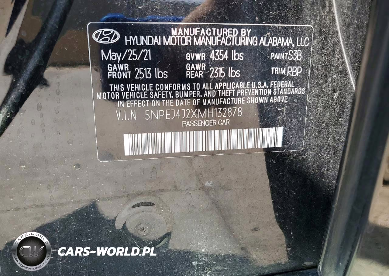 2021 Hyundai Sonata Sel Plus VIN:5NPEJ4J2XMH132878 - 12