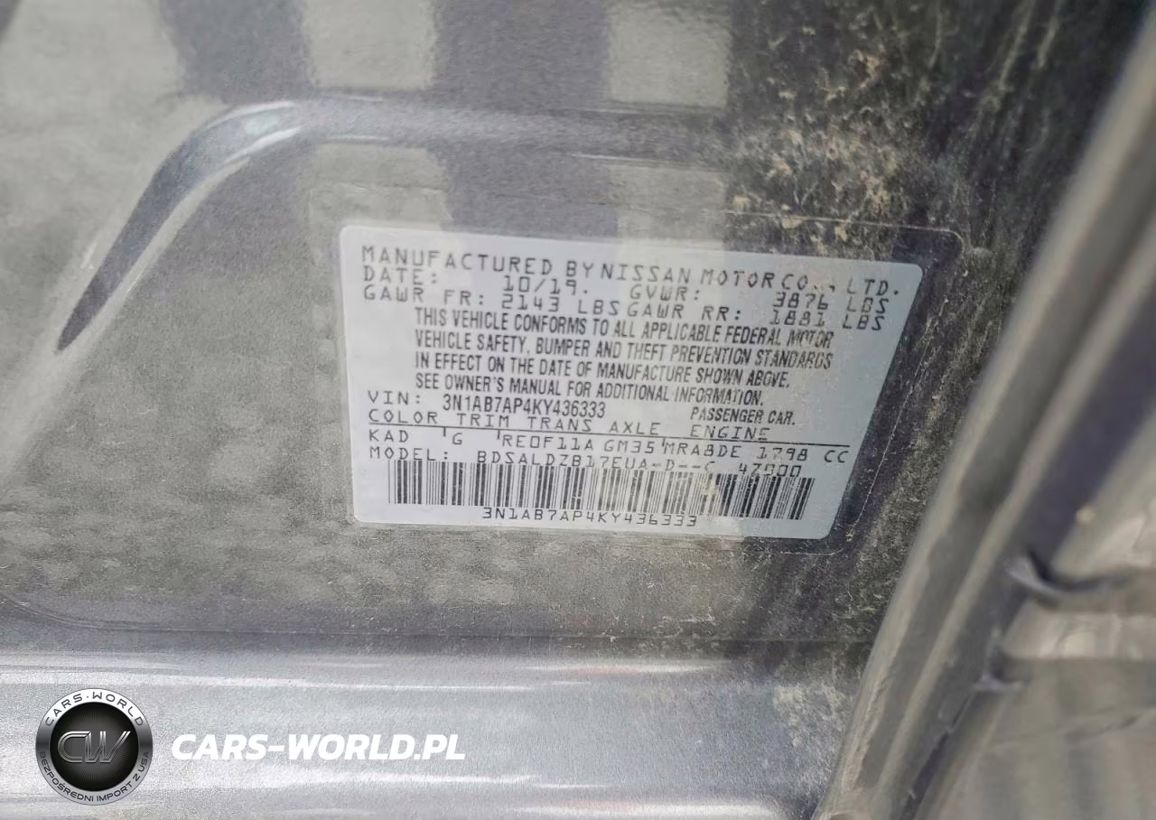 2019 Nissan Sentra Sv VIN:3N1AB7AP4KY436333 - 13