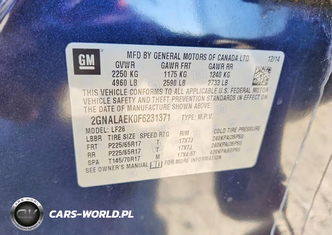 2015 Chevrolet Equinox Ls VIN:2GNALAEK0F6231371 - 13