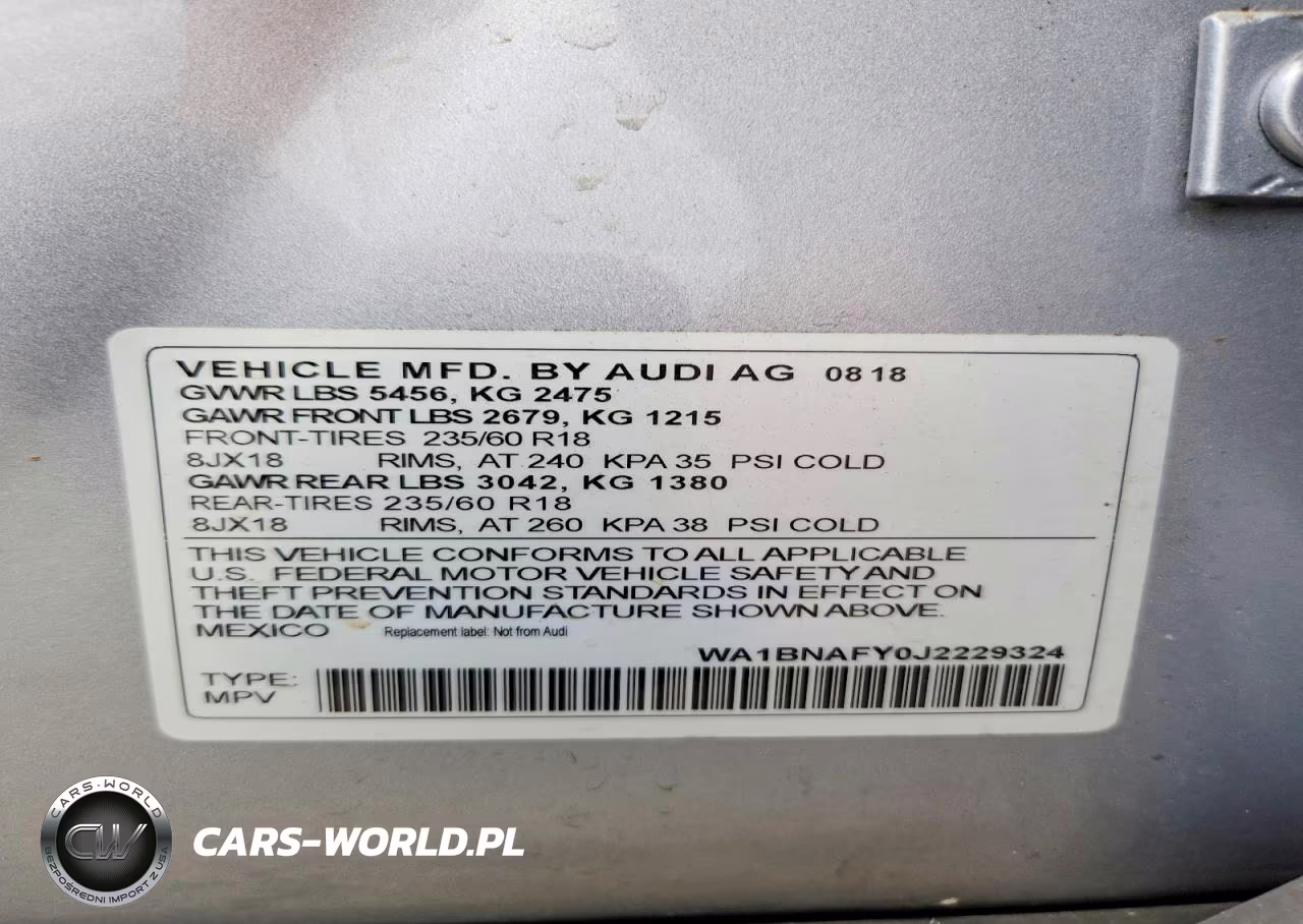 2018 Audi Q5 Premium Plus VIN:WA1BNAFY0J2229324 - 12