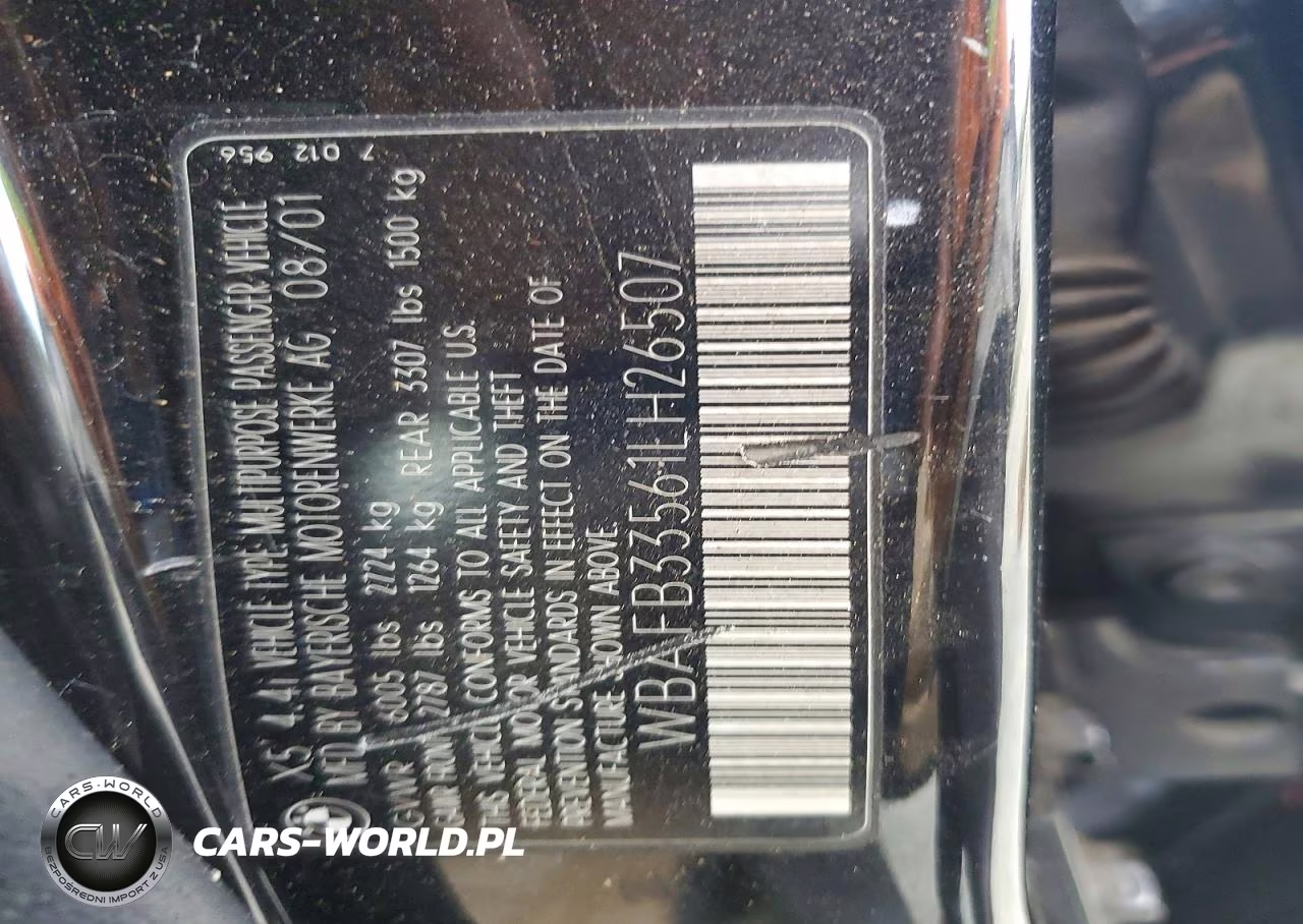 2001 BMW X5 4.4I VIN:WBAFB33561LH26507 - 13