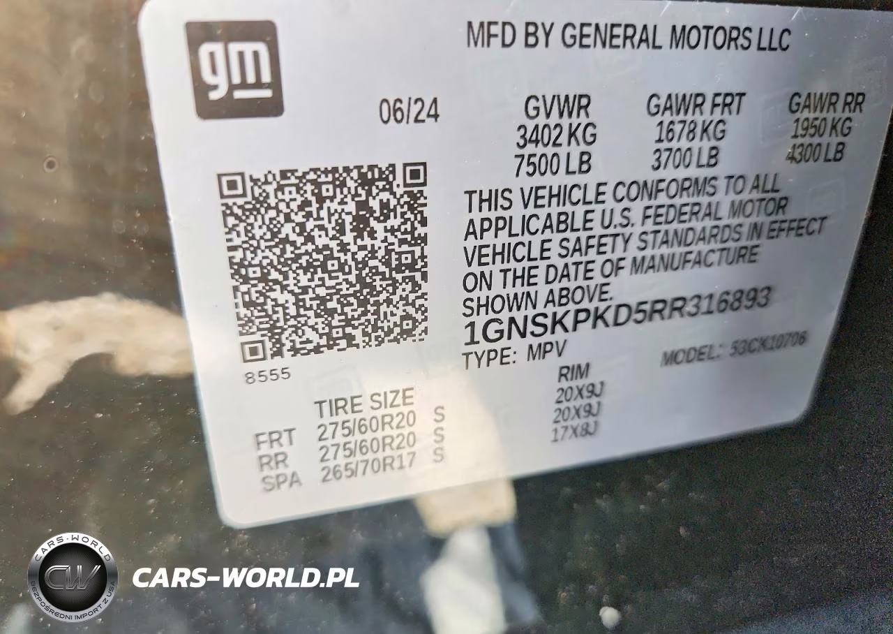 2024 Chevrolet Tahoe K1500 Z71 VIN:1GNSKPKD5RR316893 - 13