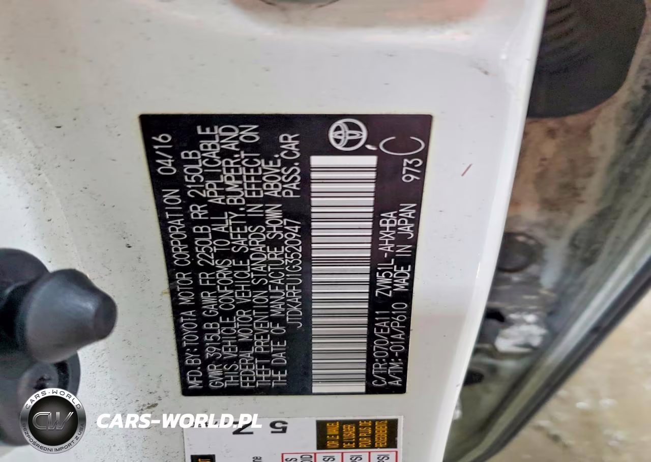 2016 Toyota Prius Three Touring VIN:JTDKARFU1G3520947 - 13