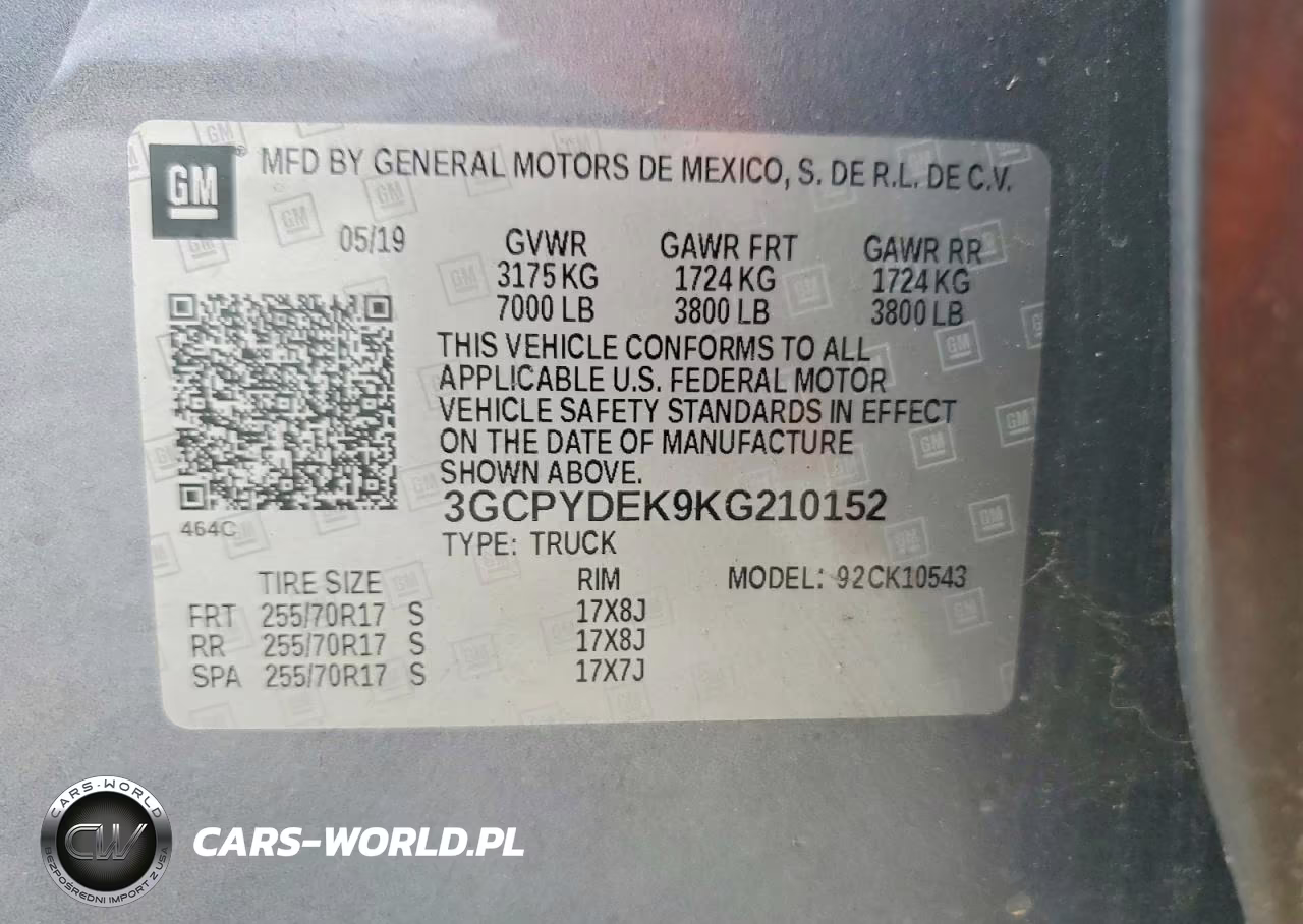 2019 Chevrolet Silverado K1500 Lt VIN:3GCPYDEK9KG210152 - 12