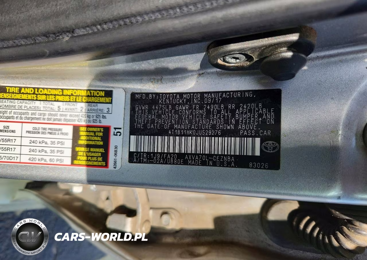 2018 Toyota Camry Le VIN:4T1B11HK0JU529276 - 12
