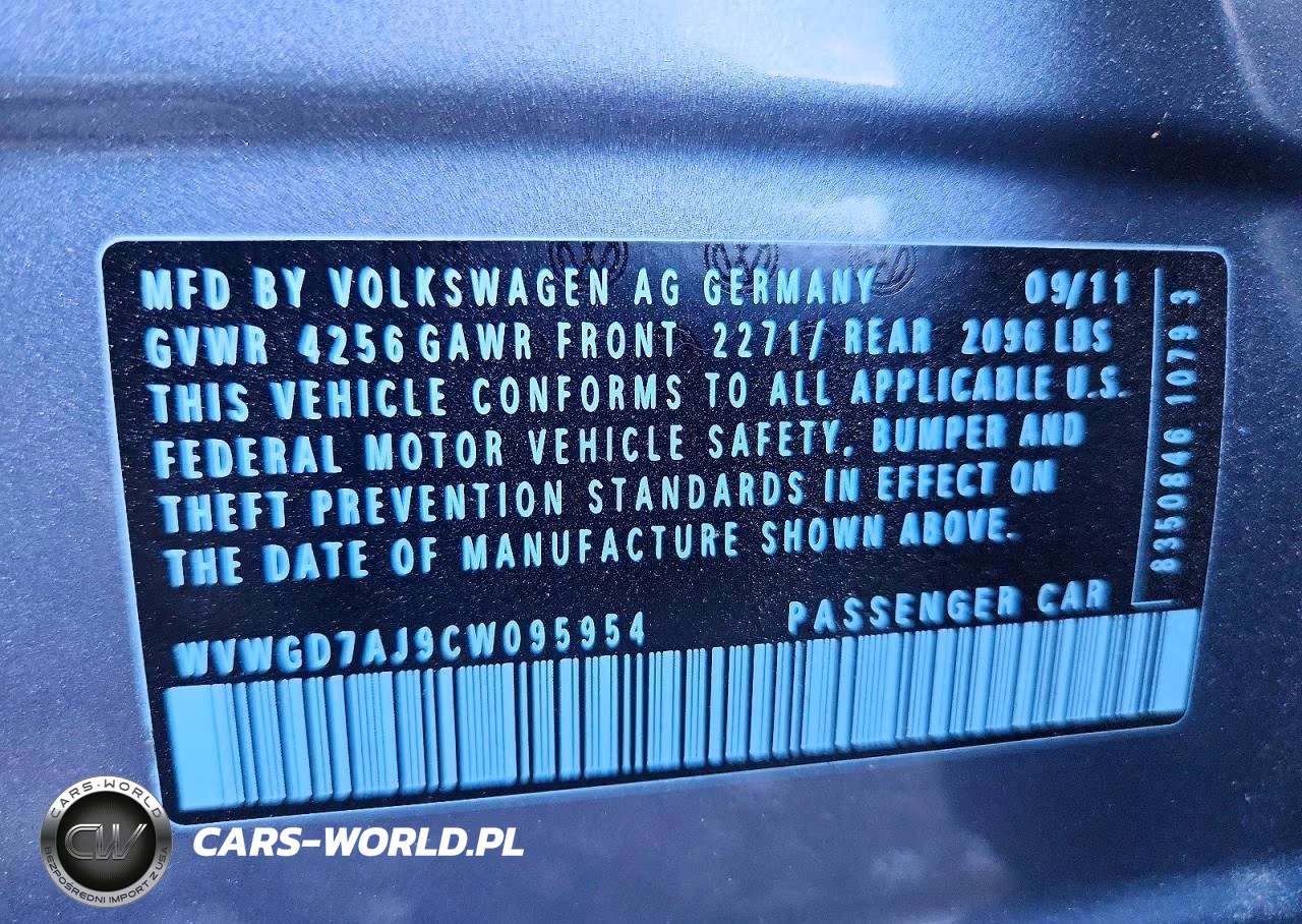 2012 Volkswagen Gti VIN:WVWGD7AJ9CW095954 - 13