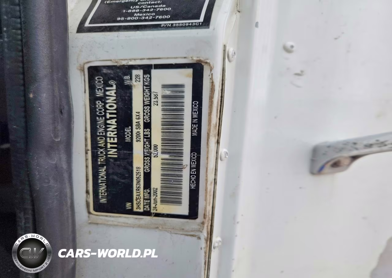 2003 International 9200 9200I VIN:3HSCEAXR63N052518 - 11