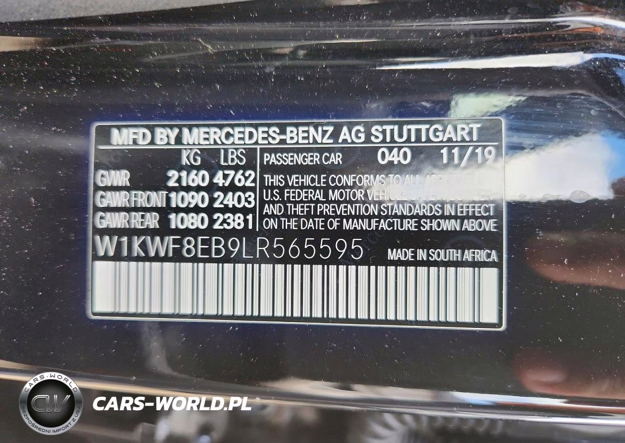 2020 Mercedes-Benz C 300 4Matic VIN:W1KWF8EB9LR565595 - 13