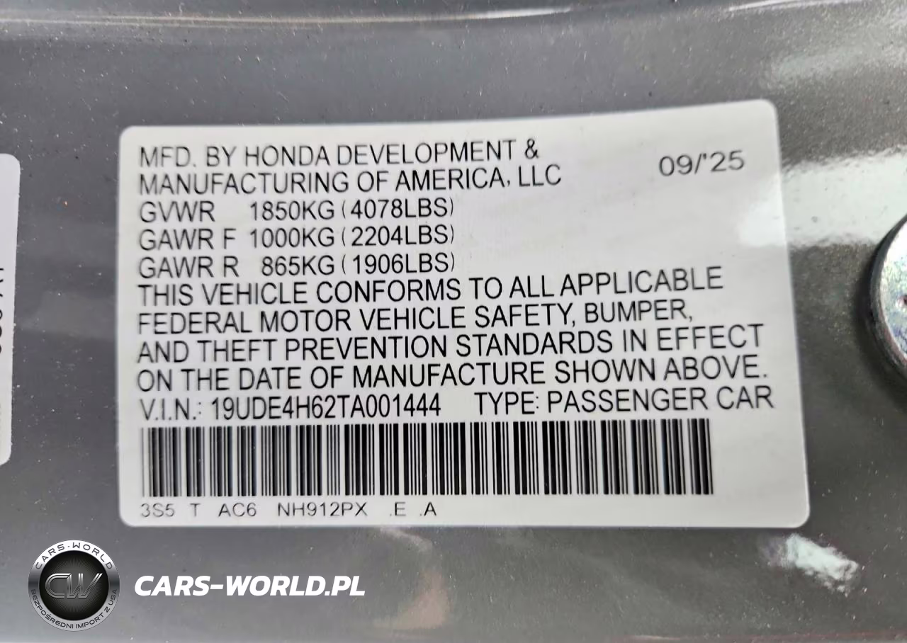 2026 Acura Integra A-Spec Tech VIN:19UDE4H62TA001444 - 12