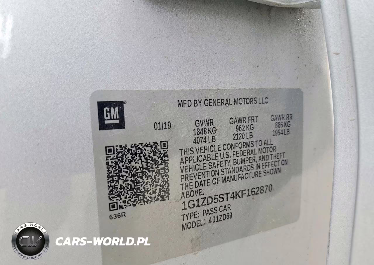 2019 Chevrolet Malibu Lt VIN:1G1ZD5ST4KF162870 - 12