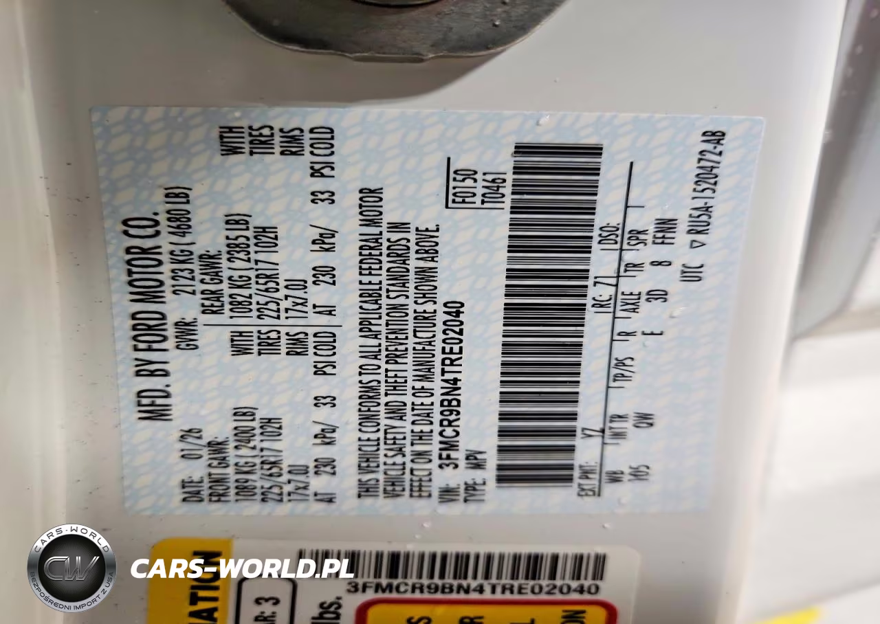 2026 Ford Bronco Sport Big Bend VIN:3FMCR9BN4TRE02040 - 14