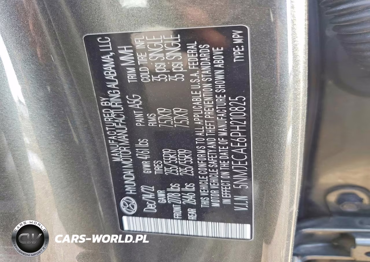 2023 Hyundai Tucson Limited VIN:5NMJECAE6PH210825 - 13