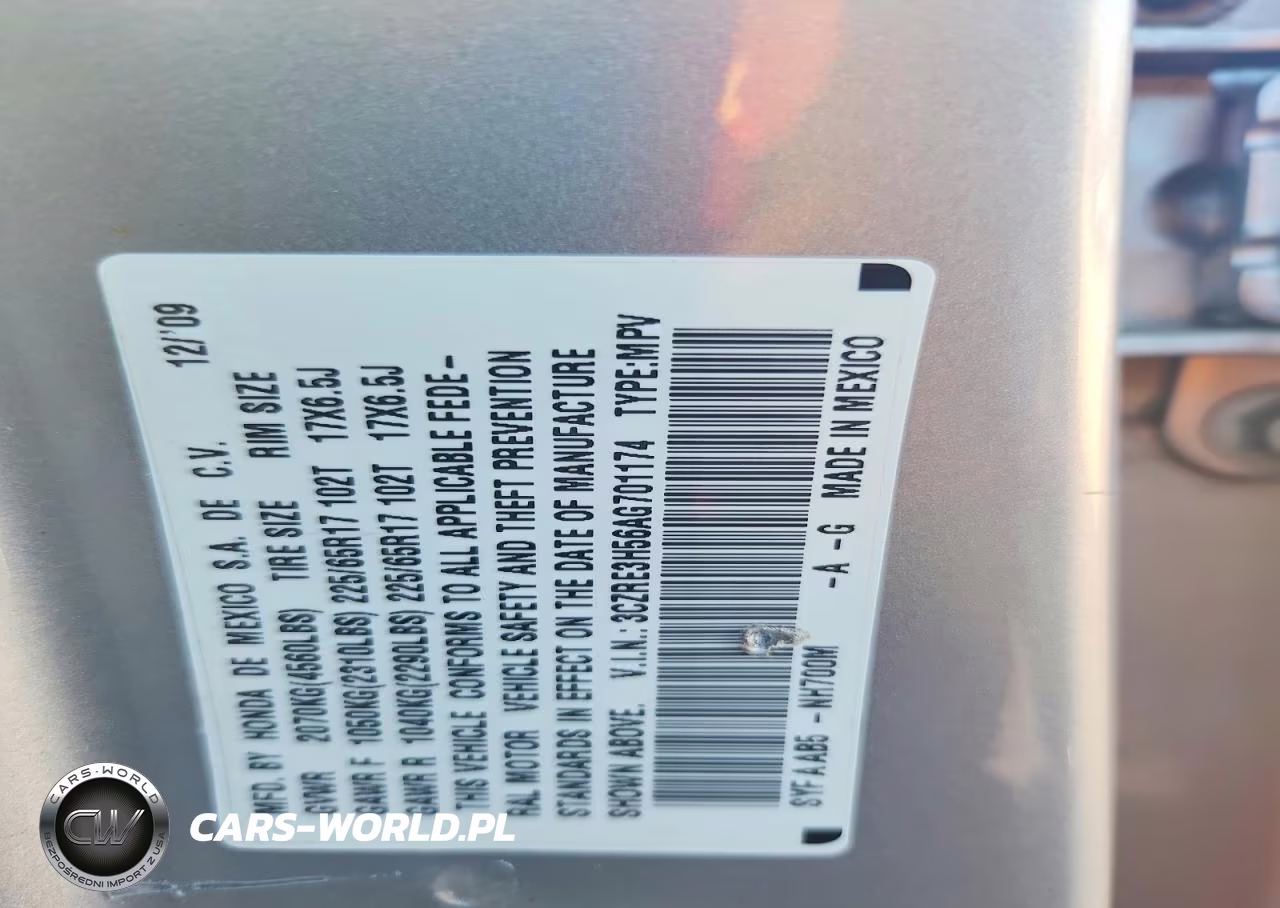 2010 Honda Cr-V Ex VIN:3CZRE3H56AG701174 - 13