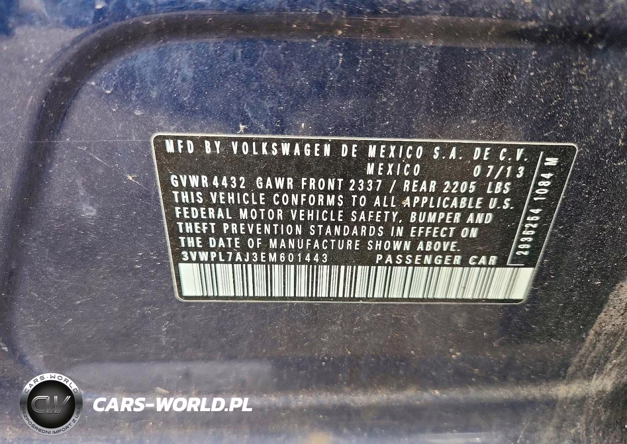 2014 Volkswagen Jetta Tdi VIN:3VWPL7AJ3EM601443 - 12