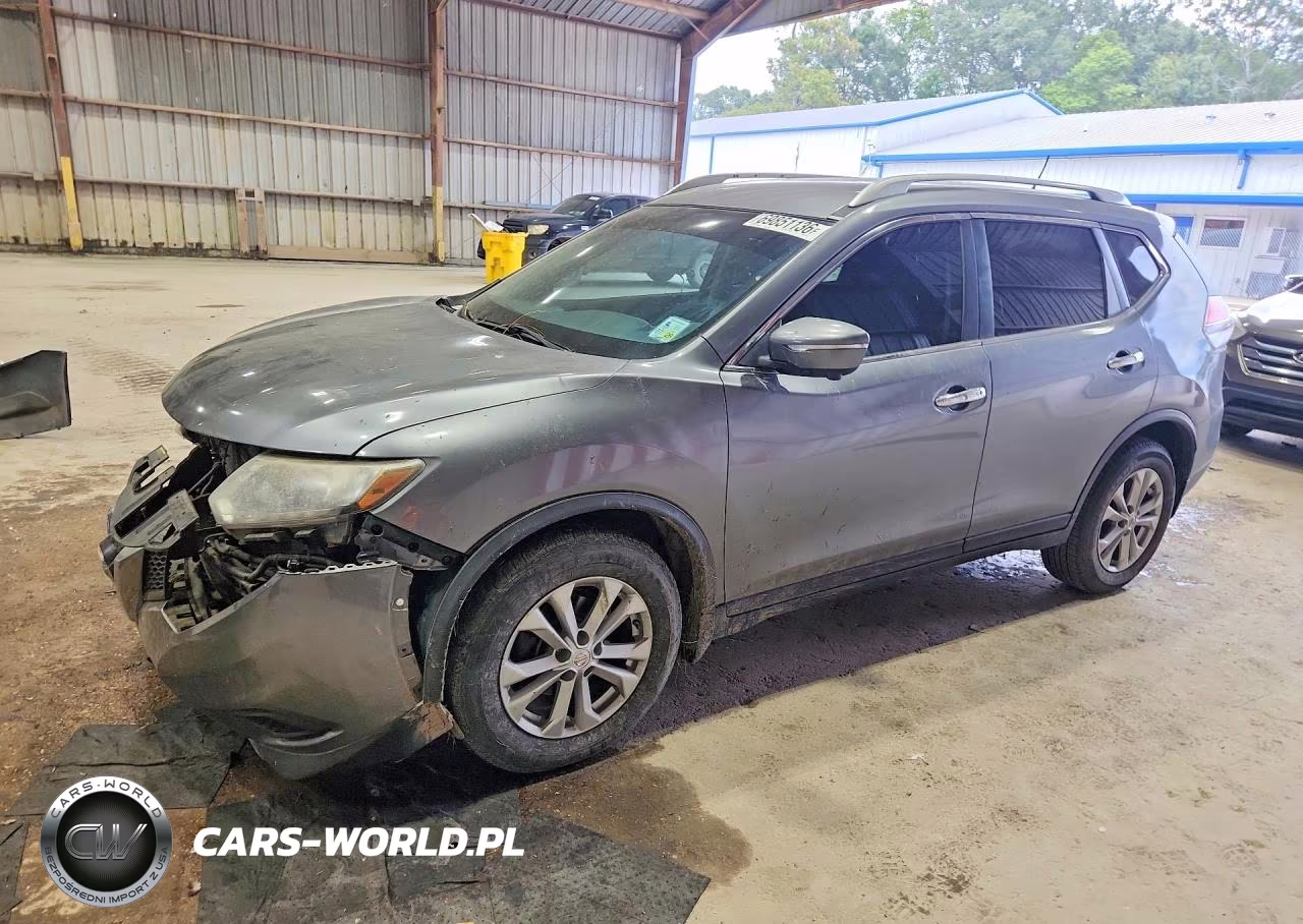 2015 Nissan Rogue Sv VIN:KNMAT2MTXFP577310 - 1