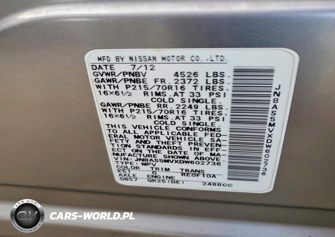 2013 Nissan Rogue S VIN:JN8AS5MVXDW602736 - 13