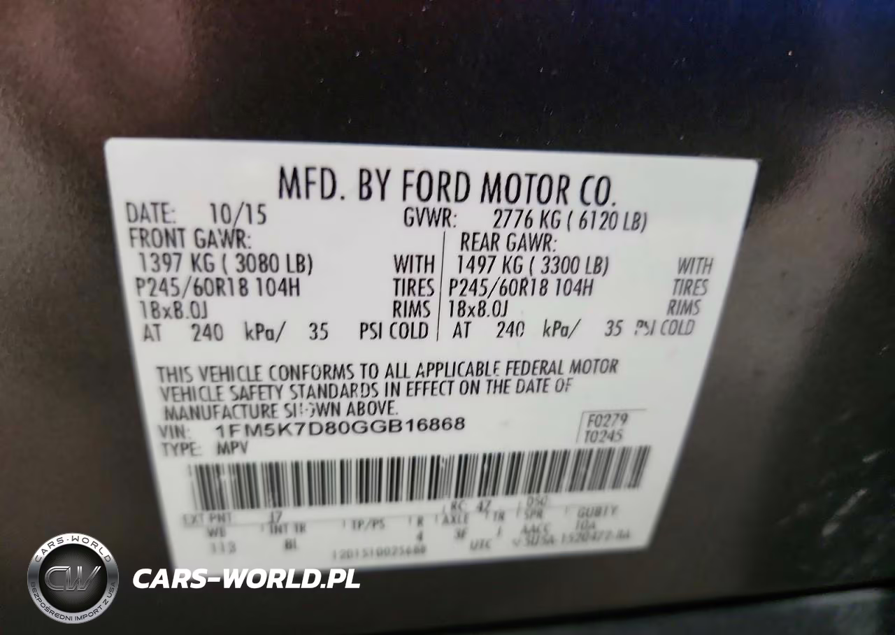 2016 Ford Explorer Xlt VIN:1FM5K7D80GGB16868 - 14
