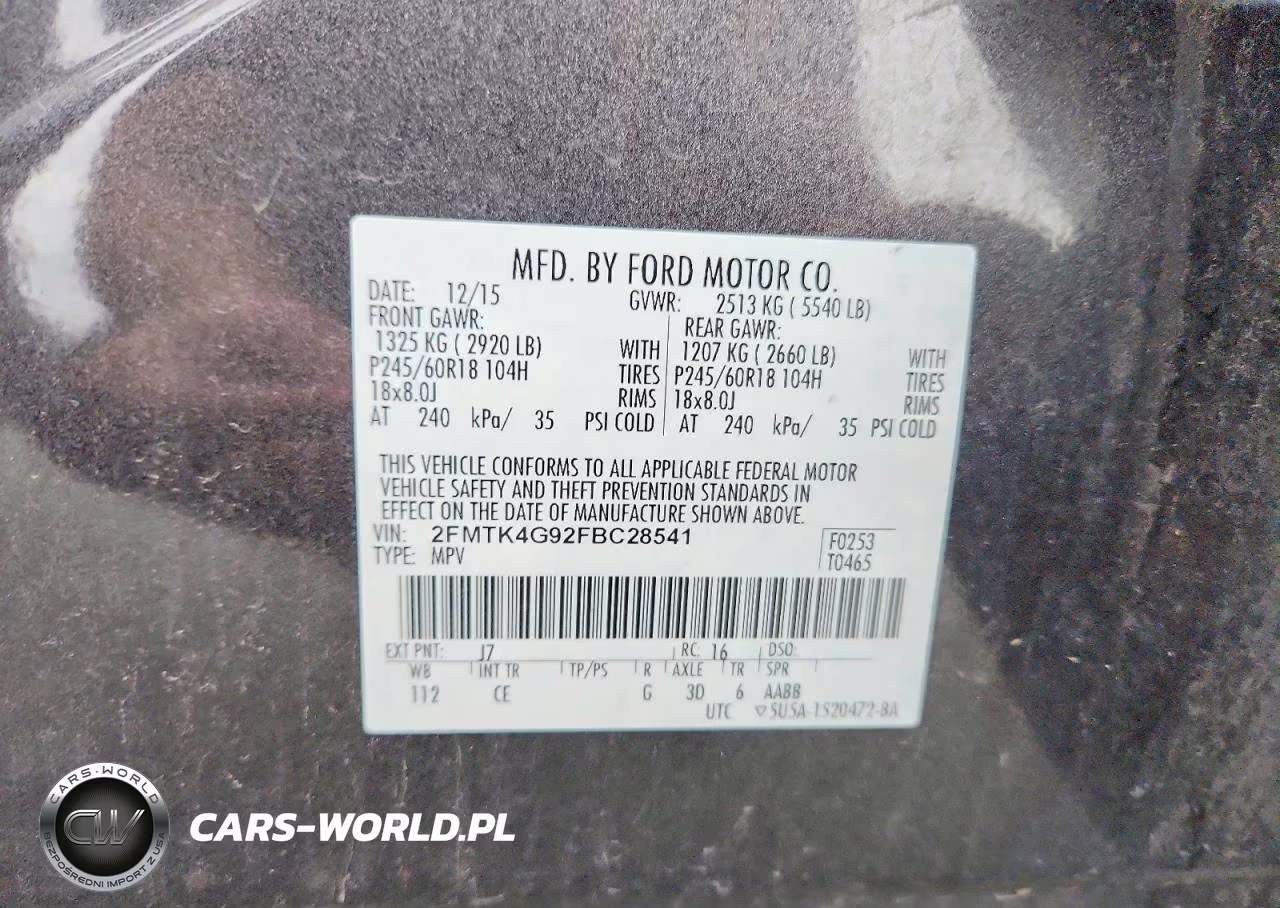 2015 Ford Edge Se VIN:2FMTK4G92FBC28541 - 13