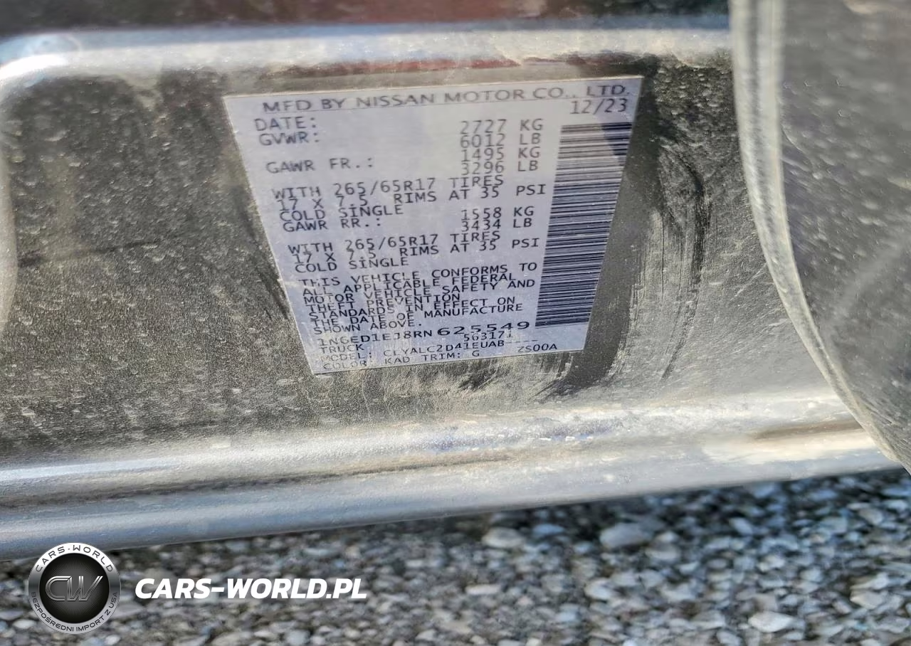 2024 Nissan Frontier Sv VIN:1N6ED1EJ8RN625549 - 12
