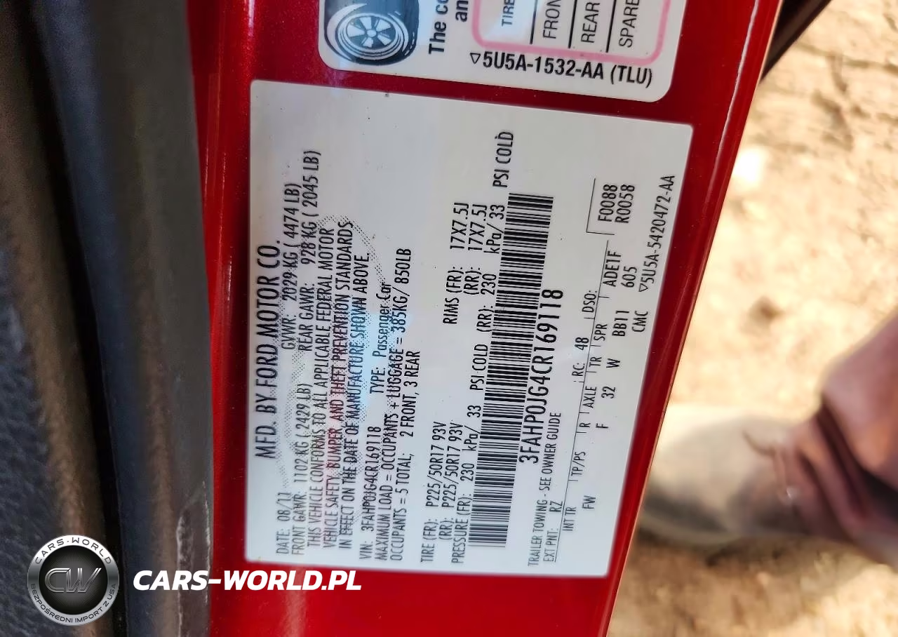 2012 Ford Fusion Sel VIN:3FAHP0JG4CR169118 - 12