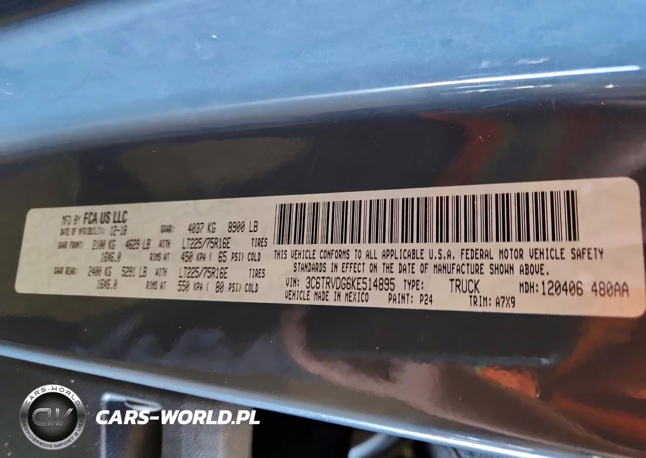 2019 Ram Promaster 2500 Delivery Van VIN:3C6TRVDG6KE514895 - 12