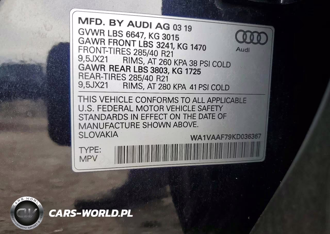 2019 Audi Q7 Prestige VIN:WA1VAAF79KD036367 - 13