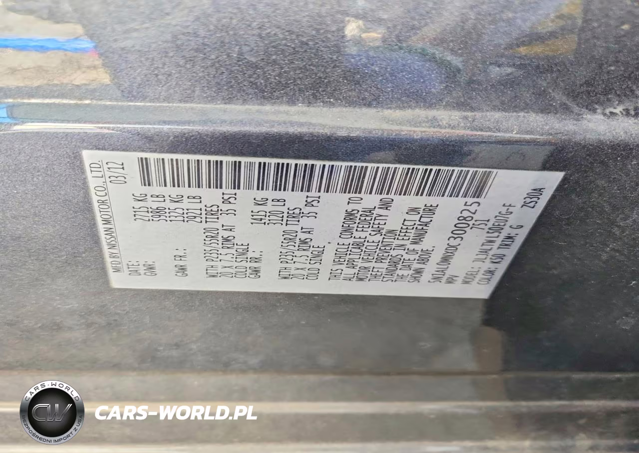 2013 Infiniti Jx35 Base VIN:5N1AL0MNXDC300825 - 13