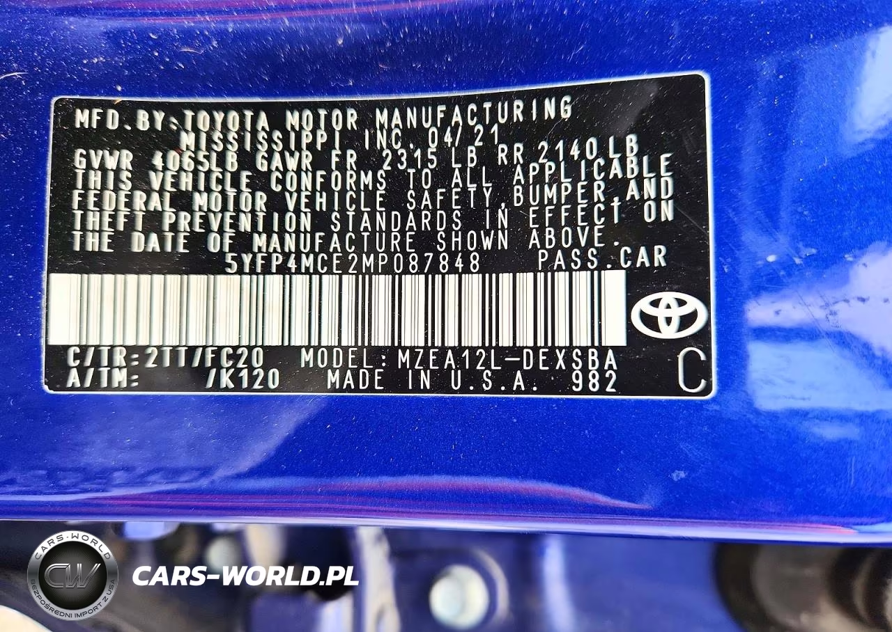 2021 Toyota Corolla Se VIN:5YFP4MCE2MP087848 - 12