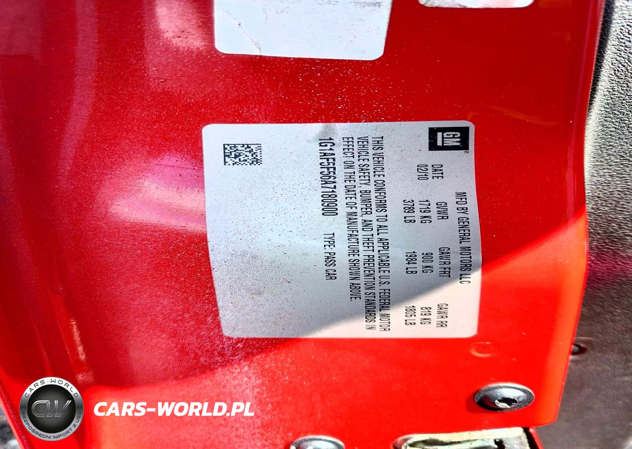 2010 Chevrolet Cobalt 2Lt VIN:1G1AF5F56A7180900 - 12