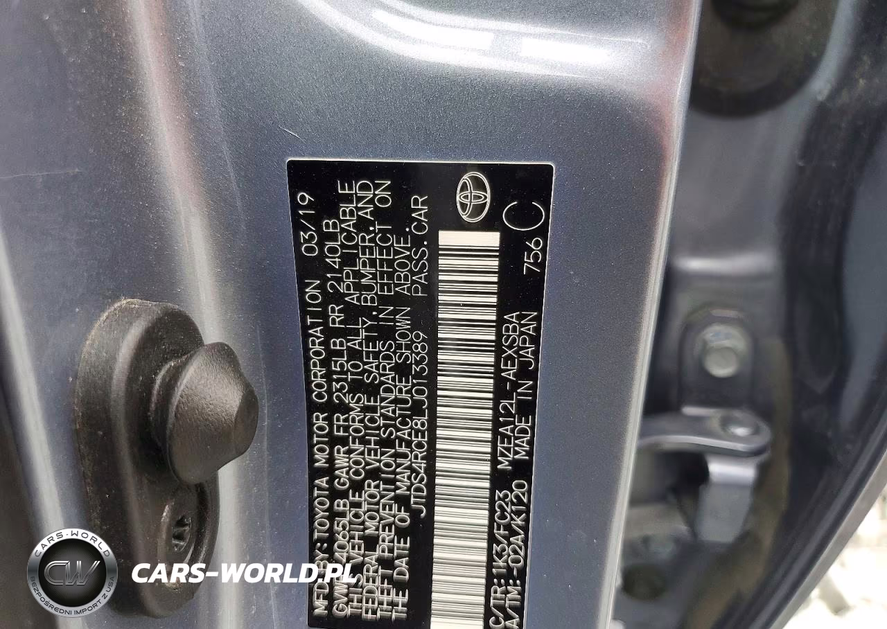 2020 Toyota Corolla Se VIN:JTDS4RCE8LJ013389 - 13