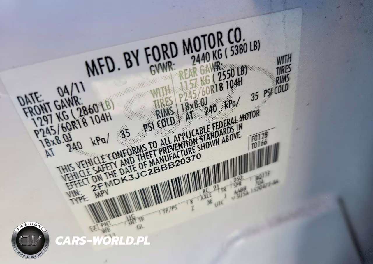 2011 Ford Edge Sel VIN:2FMDK3JC2BBB20370 - 13