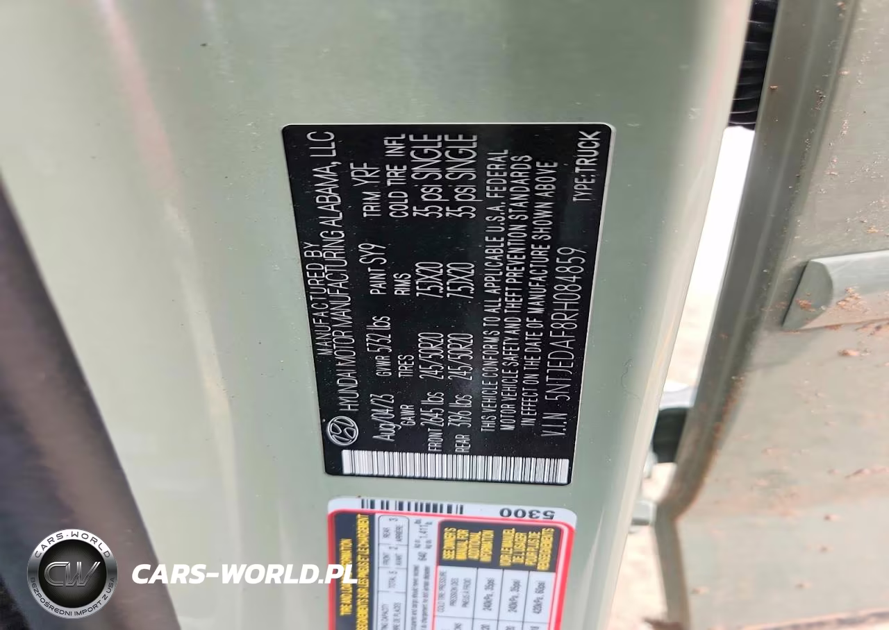 2024 Hyundai Santa Cruz Limited VIN:5NTJEDAF8RH084859 - 12