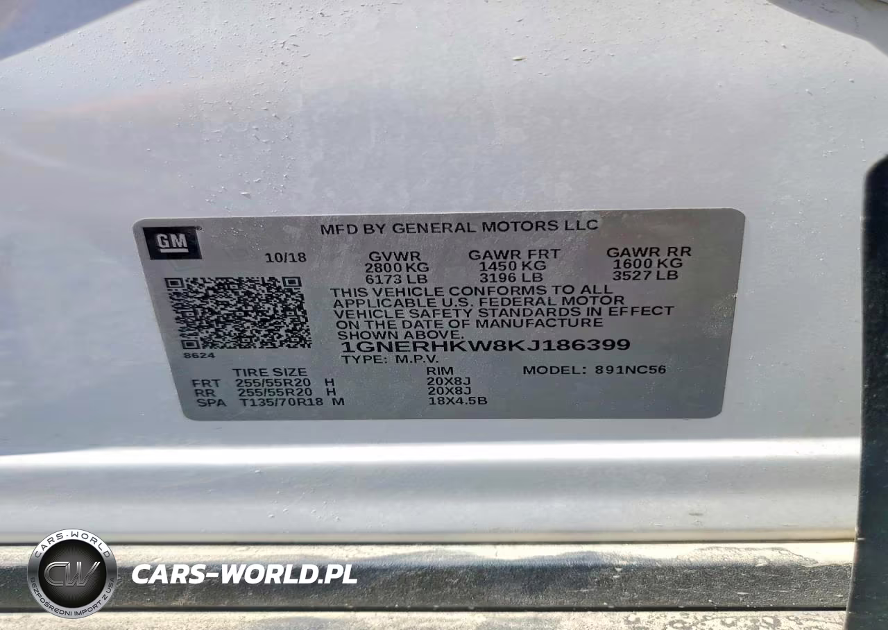 2019 Chevrolet Traverse Lt VIN:1GNERHKW8KJ186399 - 13
