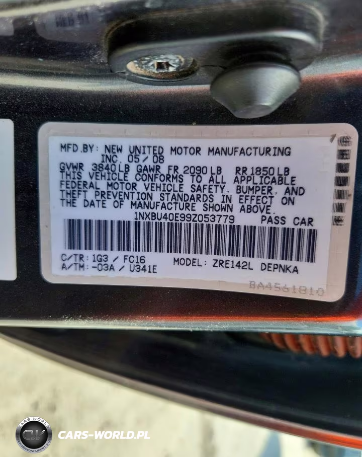 2009 Toyota Corolla Xle VIN:1NXBU40E99Z053779 - 12
