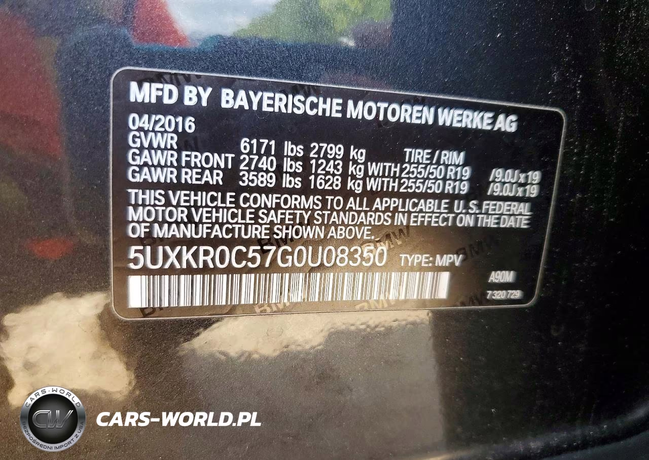 2016 BMW X5 xDrive35I VIN:5UXKR0C57G0U08350 - 13