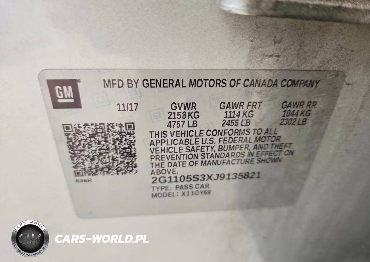 2018 Chevrolet Impala Lt VIN:2G1105S3XJ9135821 - 12