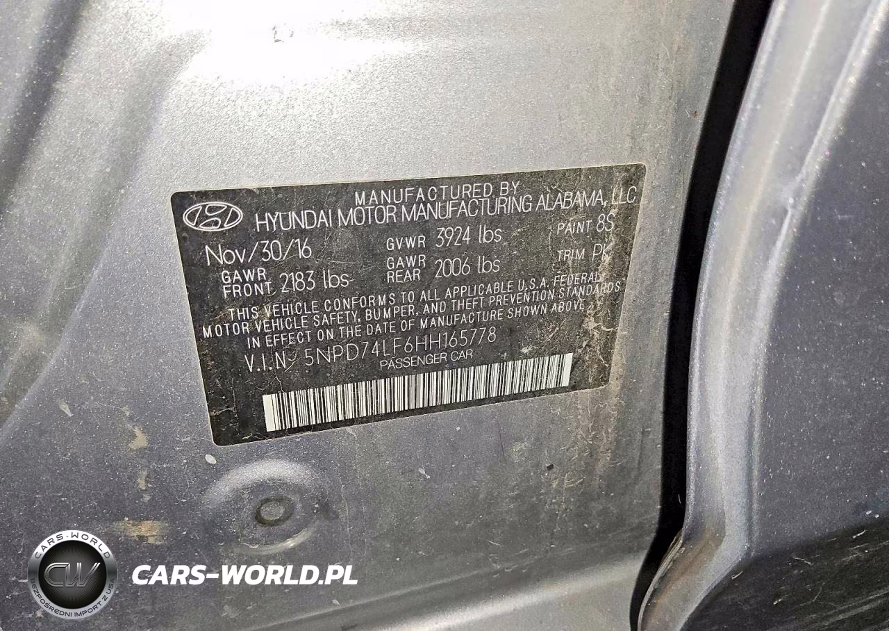 2017 Hyundai Elantra Se VIN:5NPD74LF6HH165778 - 12