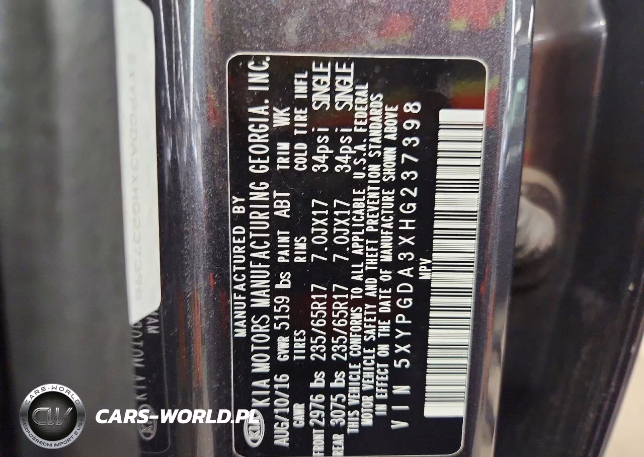 2017 Kia Sorento Lx VIN:5XYPGDA3XHG237398 - 13