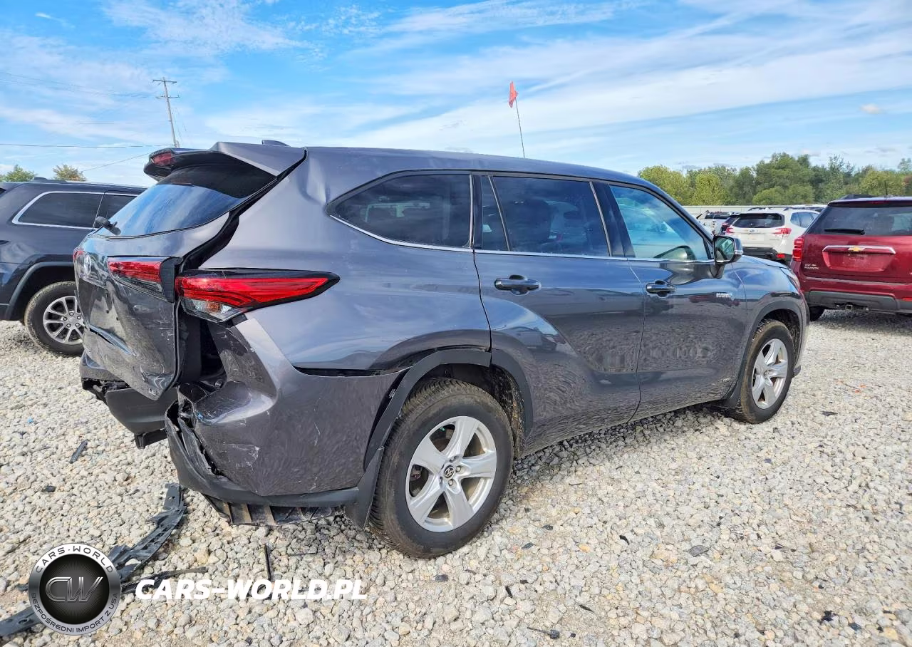 2021 Toyota Highlander Hybrid Le VIN:5TDBBRCH1MS529386 - 3