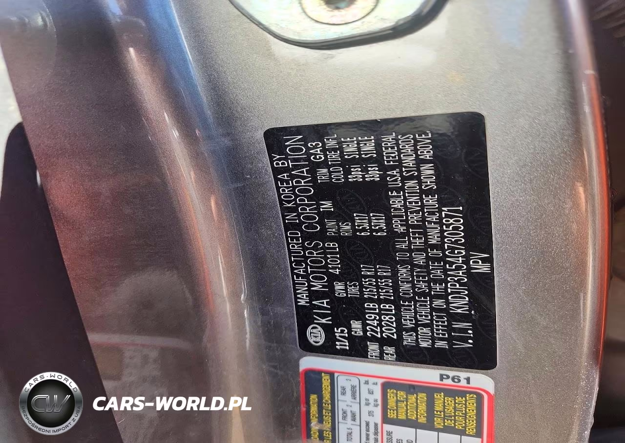 2016 Kia Soul + VIN:KNDJP3A54G7305871 - 13