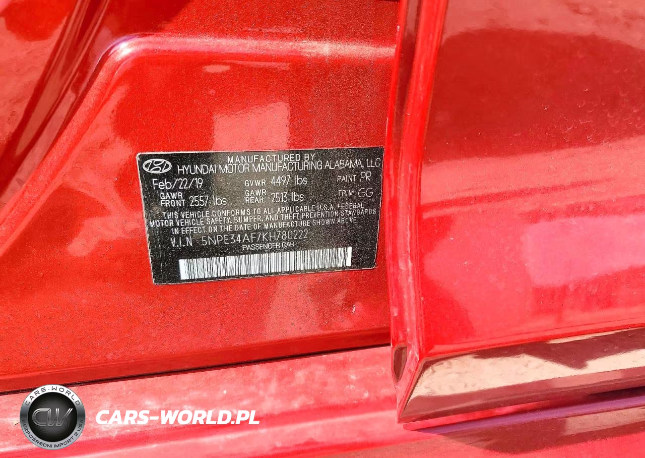 2019 Hyundai Sonata Limited VIN:5NPE34AF7KH780222 - 12