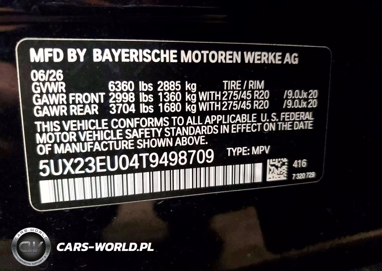 2026 BMW X5 xDrive40I VIN:5UX23EU04T9498709 - 13