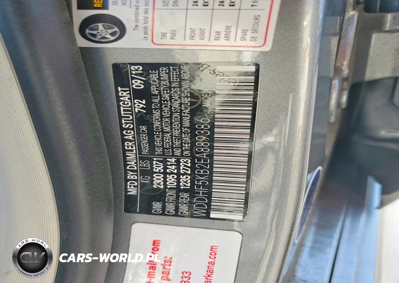 2014 Mercedes-Benz E 350 VIN:WDDHF5KB2EA889386 - 12