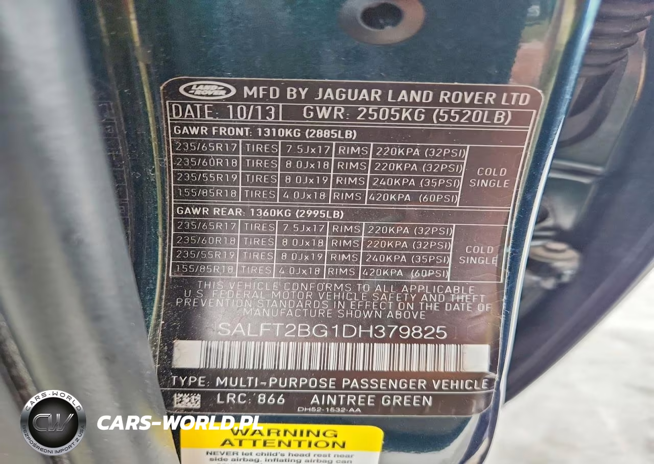 2013 Land Rover Lr2 Hse Technology VIN:SALFT2BG1DH379825 - 12